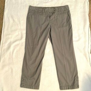 Ann Taylor Loft crop pants Size 4 color Grey